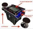 412 Arcade Commercial Cocktail Table Machine Lefty and Righty Play