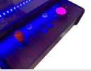 412 Cocktail Arcade Machine TRACK BALL DARK WOOD