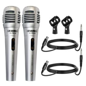 5 CORE Microphone Dynamic Vocal Handheld Mic Cardioid Unidirectional Microfono w On Off Switch + XLR Audio Cable for Singing Karaoke Public Speak