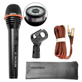 5 Core Handheld Microphone For Singing Pair ? Cardioid Vocal Mic ? w ON/Off Switch ? Included Detachable XLR Cable + Clip + Bag ? for Karaoke Recordin
