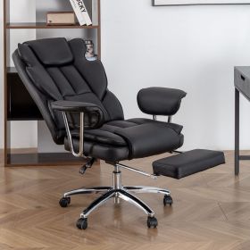 Office Chair, Big and Tall Executive Office Chair with Footrest, Leather Computer Chair, Ergonomic Reclining Chair High Back