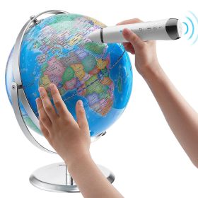 VEVOR Talking World Globe, 9 in/228.6 mm, Interactive Globe for Kids Early Learning Teaching