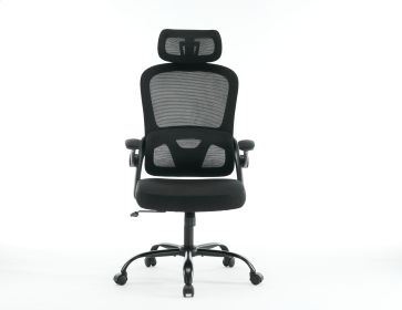 Ergonomic Mesh Office Chair, High Back Desk Chair with 3D Armrests, Up&Down Lumbar Support, Swivel Computer Task Chair with Adjustable 2D Headres