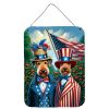 NEW All American Airedale Terrier Wall or Door Hanging Prints Aluminum Metal Sign Kitchen Wall Bar Bathroom Plaque Home Decor Front Door Plaque, 12x16