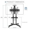 Mobile TV Stand on Wheels