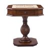 Cherry Game Table with Pedestal Base