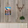 NEW All American Beagle Wall or Door Hanging Prints Aluminum Metal Sign Kitchen Wall Bar Bathroom Plaque Home Decor Front Door Plaque, 12x16