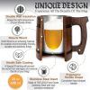Beer Mug 20 OZ Dark Viking Viking mug Tankard Mug Beer stein Wooden beer mug Handmade Gifts for Men Fathers Day Christmas Birthday Gifts Norse & Celti