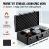 VEVOR Graded Card Storage Box, 5 Slots, Graded Sports Cards Holder Carrying Case with Coded Lock Foam Dividers