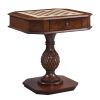 Cherry Game Table with Pedestal Base