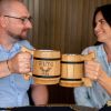 Beer Mug 20 OZ Skal Viking mug Tankard Mug Beer stein Wooden beer mug Handmade Gifts for Men Fathers Day Christmas Birthday Gifts Norse & Celtic Men M