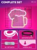Neon Beer Signs Neon Lights 11.8x11.8 inch Led Neon Signs For Wall Decor USB Powered Led Signs For Bedroom Wall Yellow Neon Sign for Bar Casino Bar Ho
