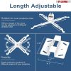 5 Core White Projector Stand Ceiling Wall Mount Universal Projectors Adjustable w Mounting Bracket - PS 01 WH