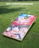 4x2ft Cornhole Set Portable Corn Hole Toss Game Board Wood 8 Bean Bag Carry Case