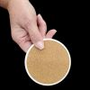 Hippie Animal Parrot Large Sandstone Coasters Pack of 4 Absorbent Round Coasters Decor Gifts for Men or Women, 4 in, Multicolor