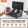 VEVOR Graded Card Storage Box, 5 Slots, Graded Sports Cards Holder Carrying Case with Coded Lock Foam Dividers