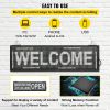 VEVOR LED Scrolling Sign, 27" x 8" WiFi & USB Control P10 Programmable Display, Indoor White High Resolution Message Board