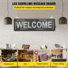 VEVOR LED Scrolling Sign, 27" x 8" WiFi & USB Control P10 Programmable Display, Indoor White High Resolution Message Board