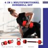 4-in-1 Adjustable Dumbbell Set 66lbs for Home Gym Comprehensive Weight Training Equipment