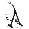 Soozier Seated Pedal Exerciser, Foldable Leg Exercise Bike with LCD Monitor for Seniors Elderly Rehabilitation Recovery Therapy