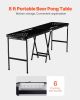 8' Portable Beer Pong Folding Tailgate Table Party Drinking Game Carrying Handle