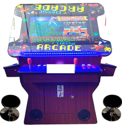 Dark Wood Cocktail Arcade Machine 3505 Games Tilt Up Retro Multi-cade Retro Classic Games Table