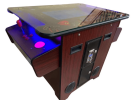 412 Cocktail Arcade Machine TRACK BALL DARK WOOD