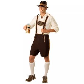 Men's German Bavarian Oktoberfest Costume Set, Beer Costume Hat for Adults (size: M)