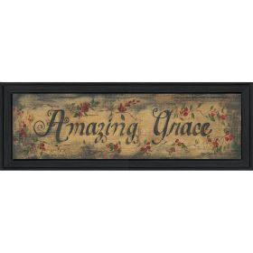 "Amazing Grace" By Gail Eads, Printed Wall Art, Ready To Hang Framed Poster, Black Frame (Color: as Pic)