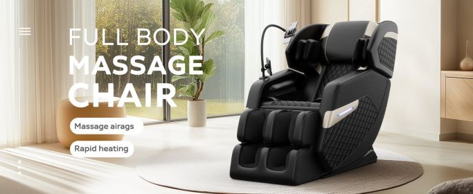 2024 Massage Chair Recliner with Zero Gravity with Full Body Air Pressure (Color: as Pic)