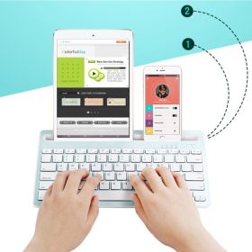 Multi-Task Master Of All Bluetooth Keyboard (Color: TEAL)