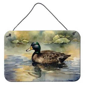NEW American Black Duck Wall or Door Hanging Prints Aluminum Metal Sign Kitchen Wall Bar Bathroom Plaque Home Decor, 8HX12W, Multicolor (Default: Default)