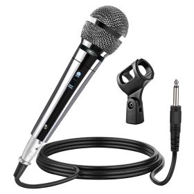 5 CORE Microphone Dynamic Vocal Handheld Mic Cardioid Unidirectional Microfono w On Off Switch + XLR Audio Cable for Singing Karaoke Public Speaking & (SKU: PM 111 CH)
