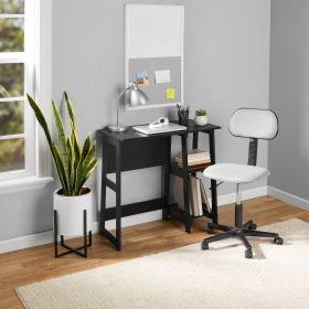 Easy Assemble Modern Desk â€“ Fast Setup for Home Offices, Dorms, or Small Spaces (Color: True Black Oak)