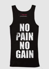 No Pain No Gain Tank Top (size: large)