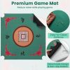 Folding Mahjong Table with Cup Holders for Game Room